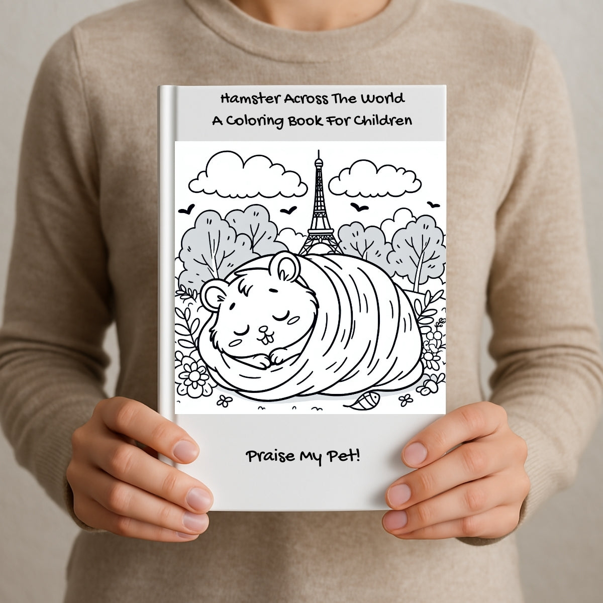 Hamster Across The World: A Coloring Book For Children