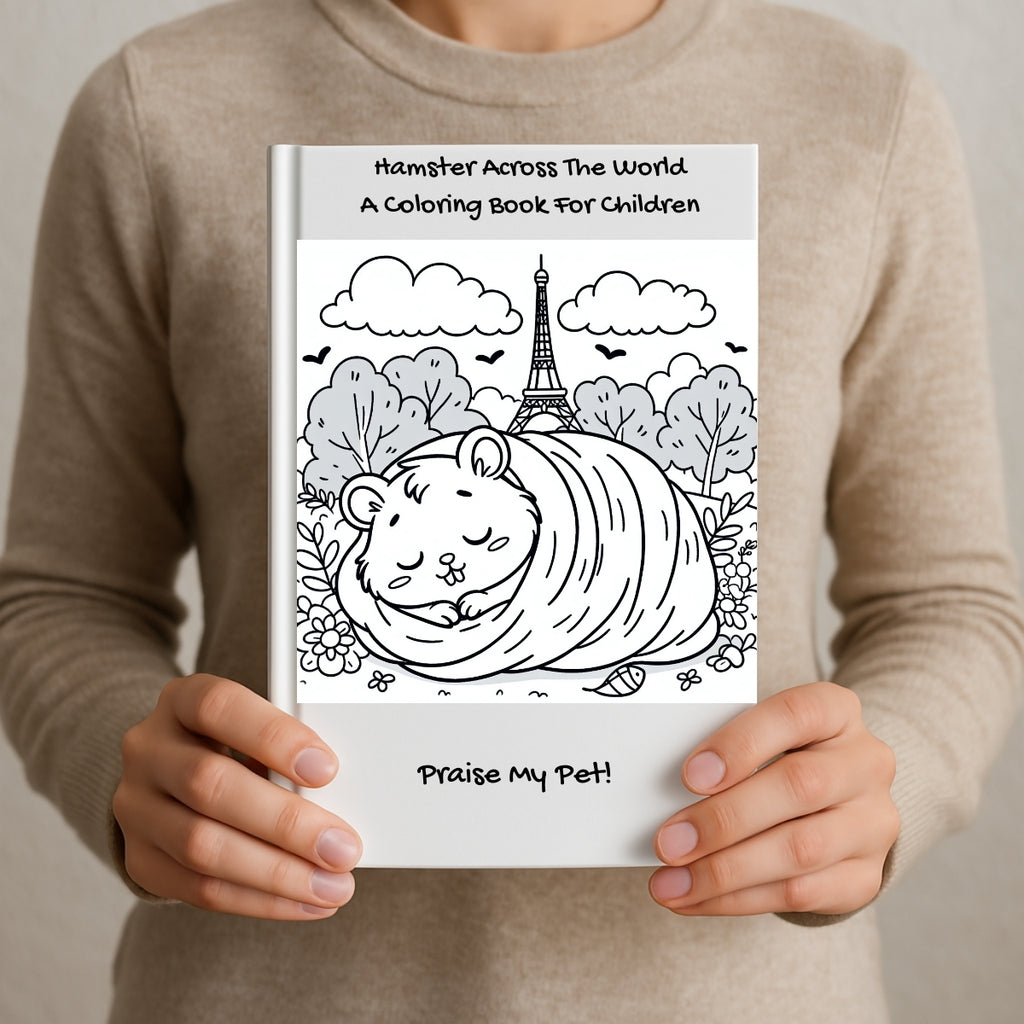 Hamster Across The World: A Coloring Book For Children