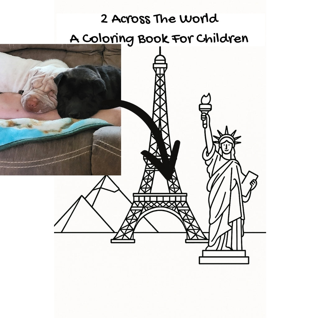 2 Across The World: A Coloring Book For Children