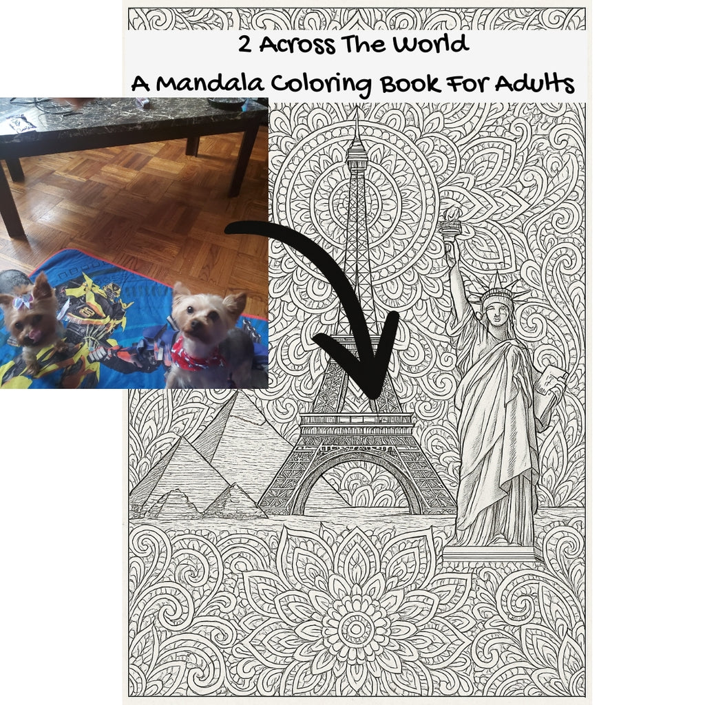 2 Across The World: A Mandala Coloring Book For Adults