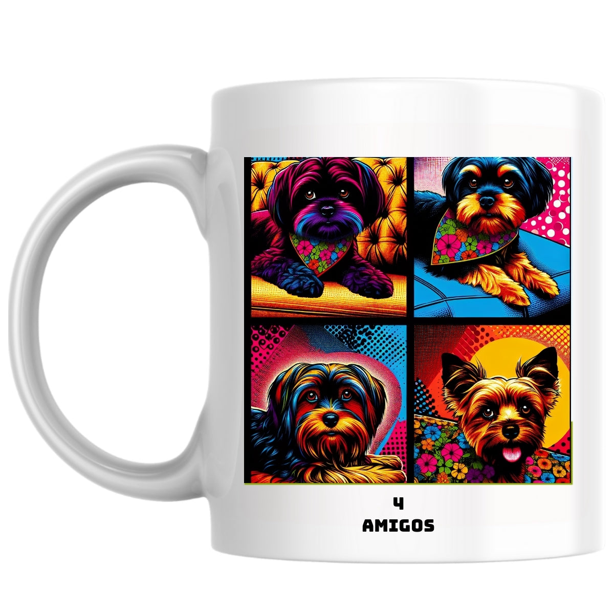 4 Amigos the Magnificent: Pop Art Coffee Mug