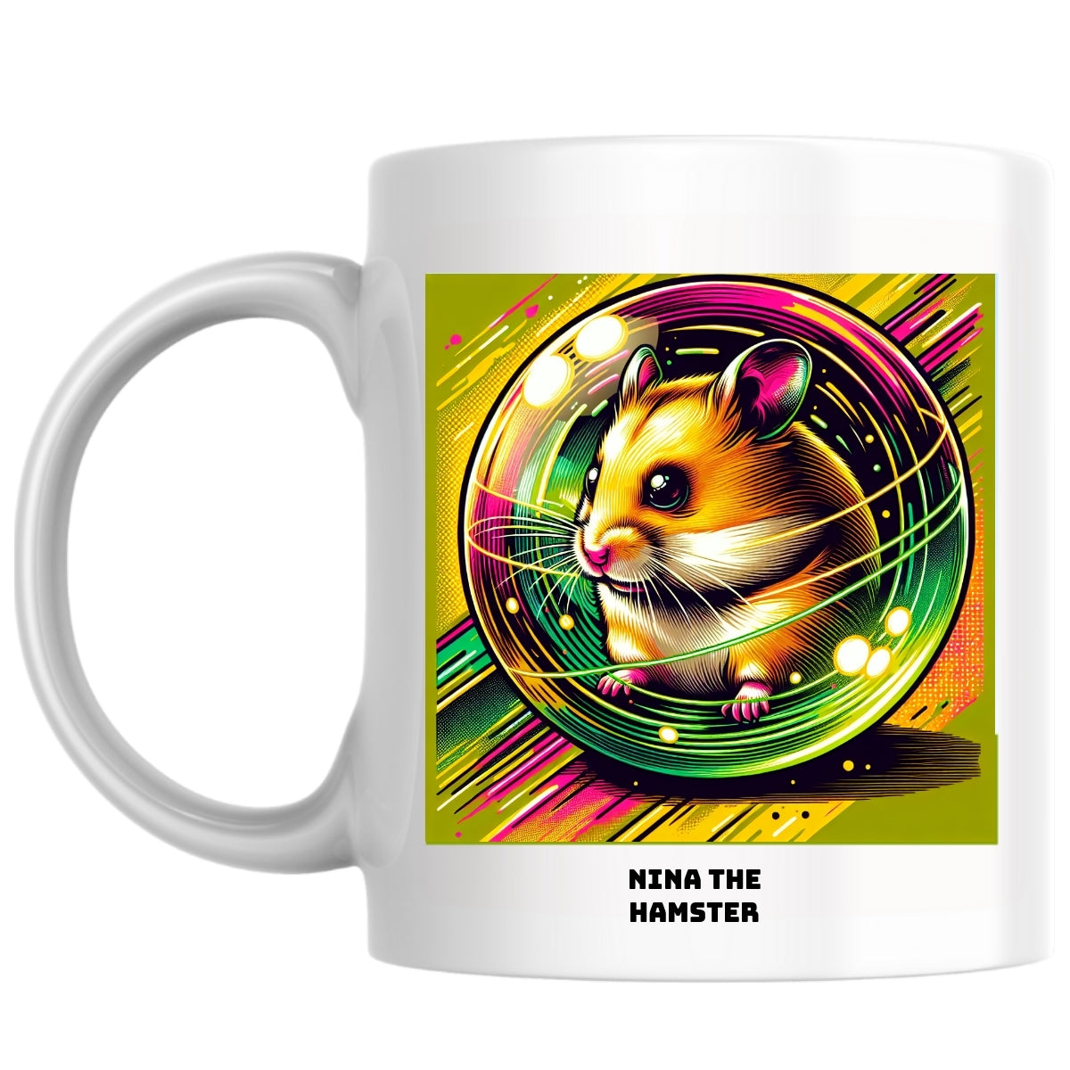 Nina the Hamster the Magnificent: Pop Art Coffee Mug
