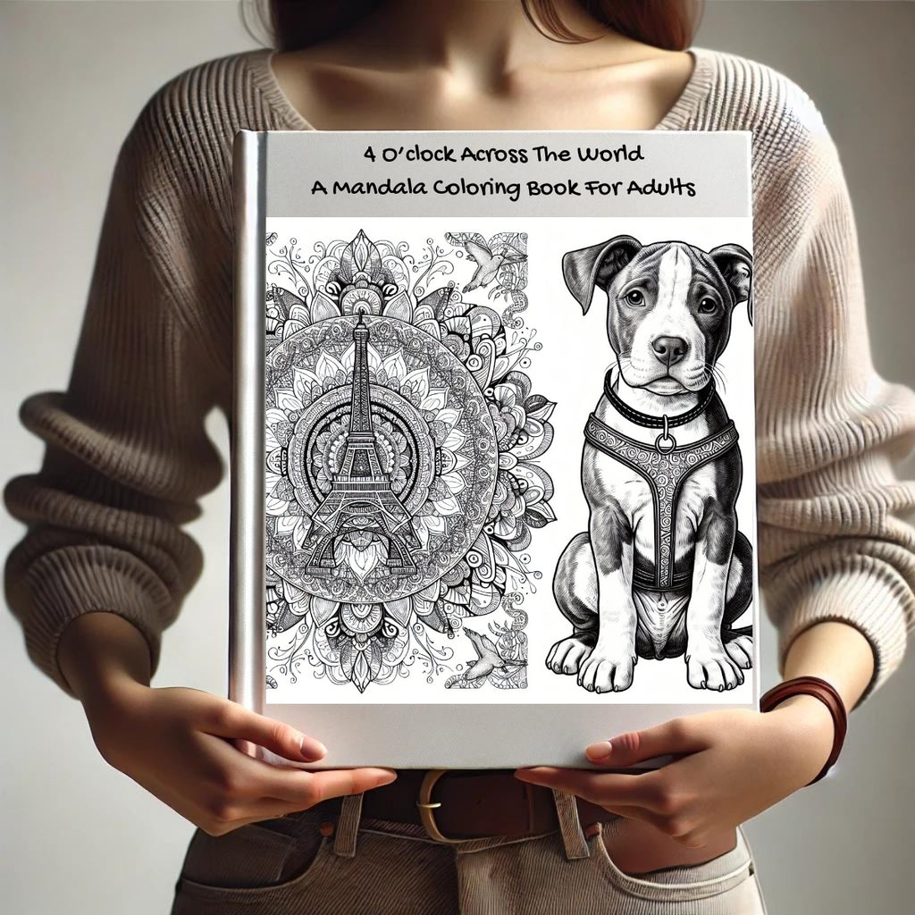 4 O’clock Across The World: A Mandala Coloring Book For Adults