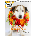 2024's Reliable Pets Volume Eight: 2024 Wall Calendar (Published)