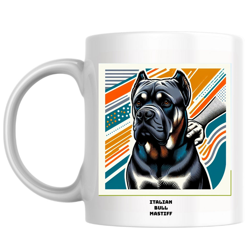 Italian bull mastiff the Magnificent: Pop Art Coffee Mug