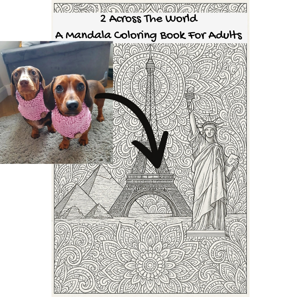 2 Across The World: A Mandala Coloring Book For Adults