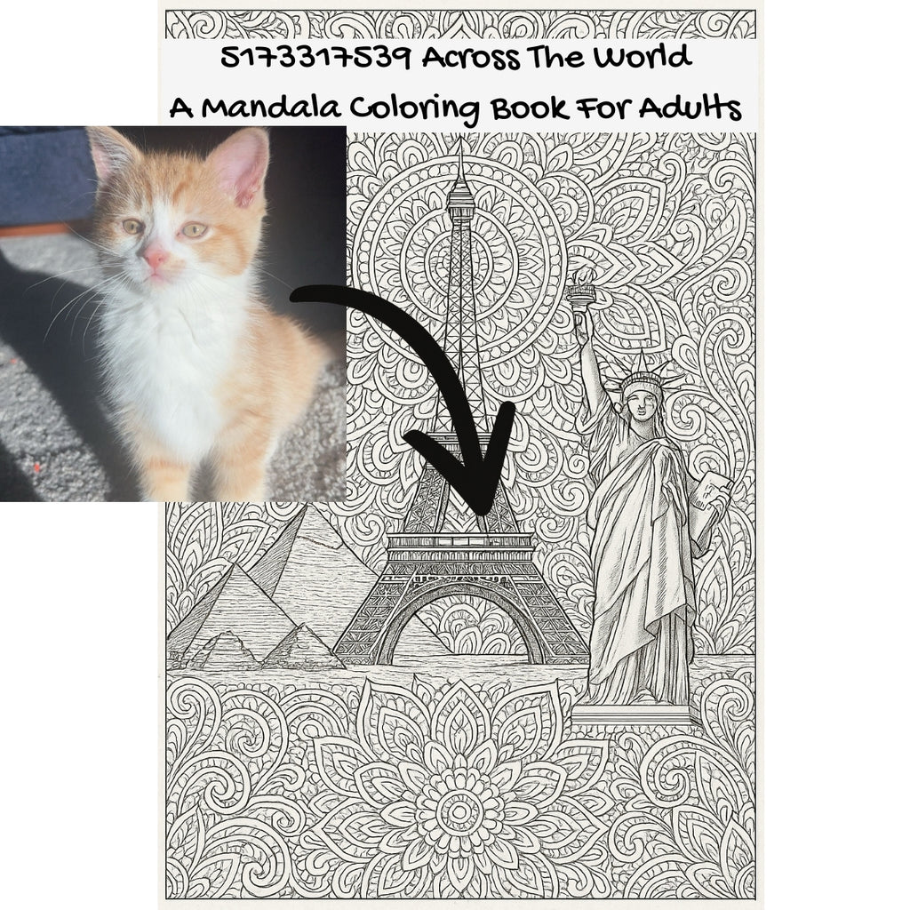 5173317539 Across The World: A Mandala Coloring Book For Adults