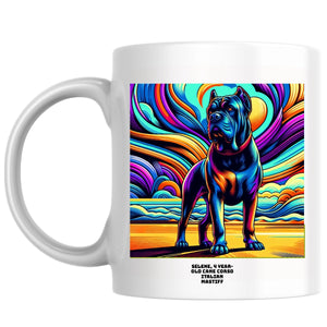 Selene, 4 year-old Cane Corso Italian mastiff the Magnificent: Pop Art Coffee Mug