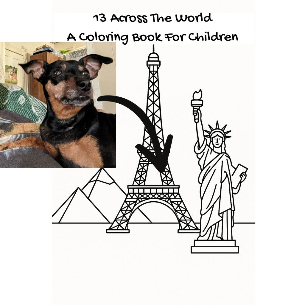 13 Across The World: A Coloring Book For Children