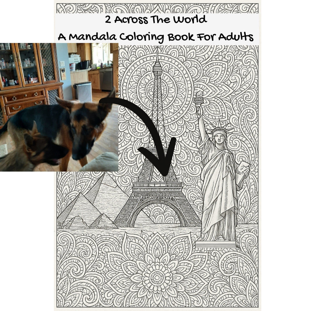 2 Across The World: A Mandala Coloring Book For Adults