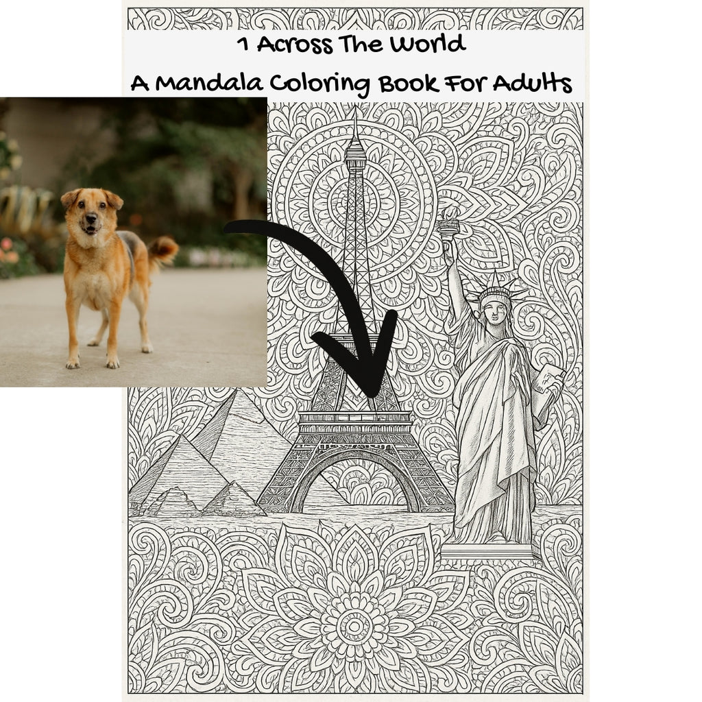 1 Across The World: A Mandala Coloring Book For Adults