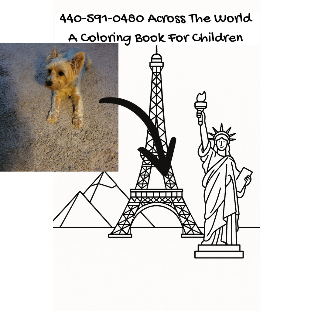 440-591-0480 Across The World: A Coloring Book For Children
