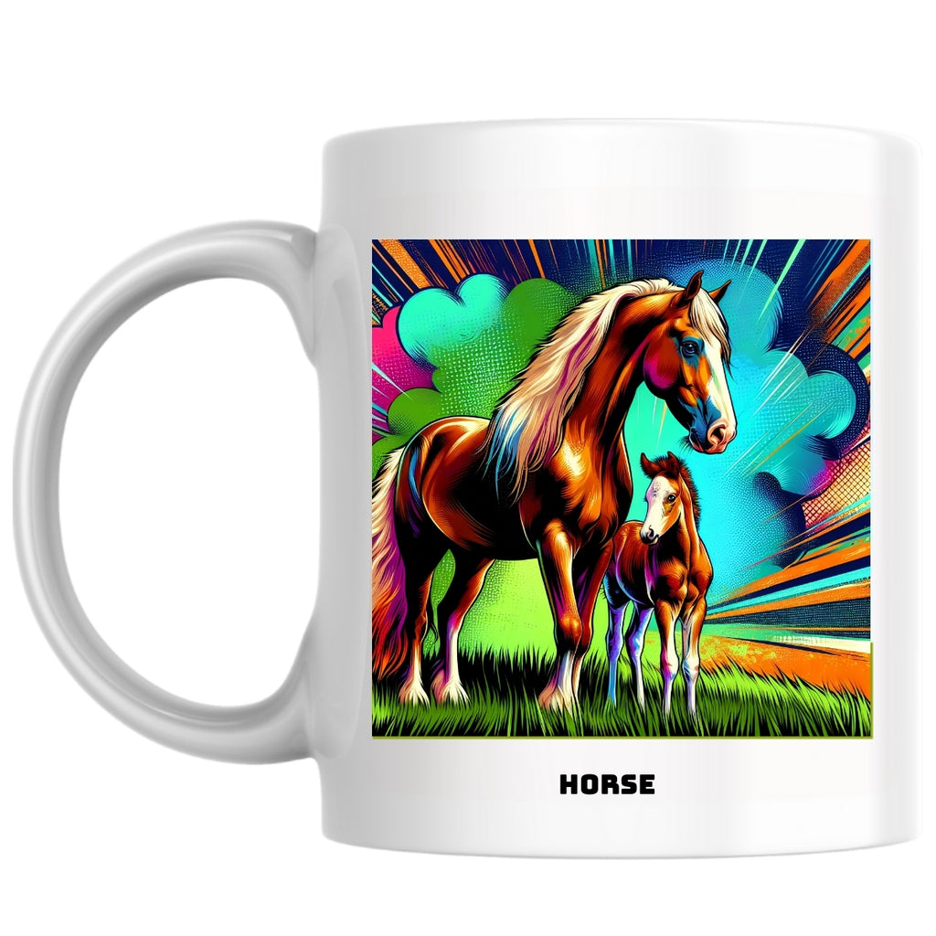 Horse the Magnificent: Pop Art Coffee Mug