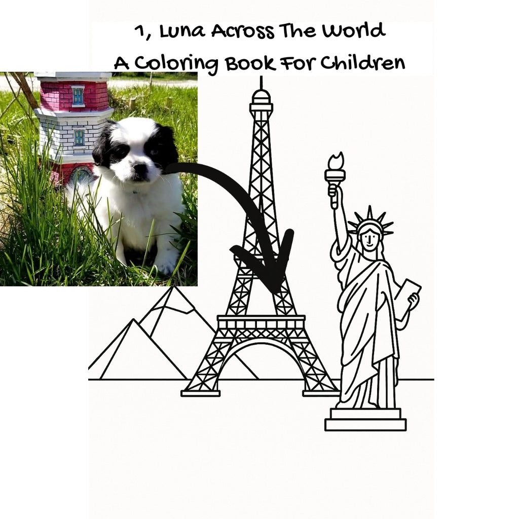 1, Luna Across The World: A Coloring Book For Children