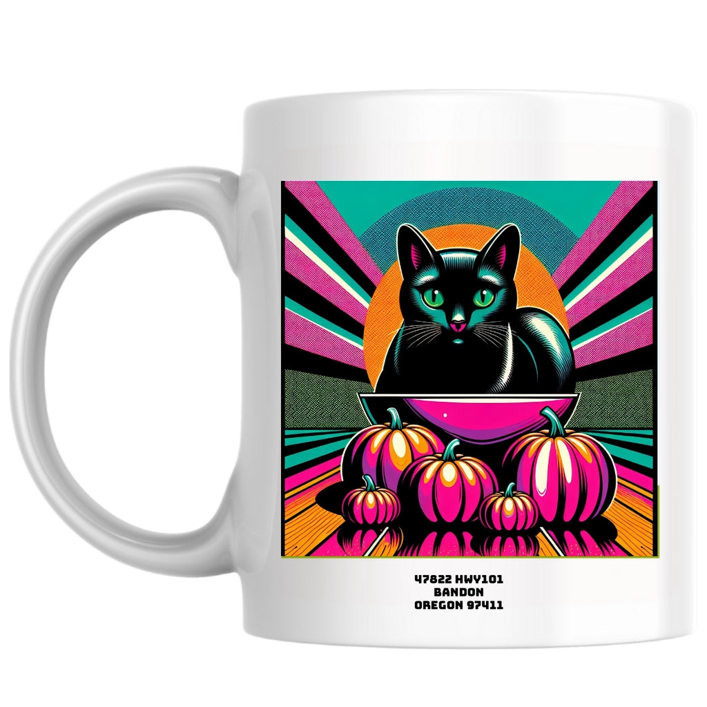 47822 HWY101 Bandon Oregon 97411 the Magnificent: Pop Art Coffee Mug