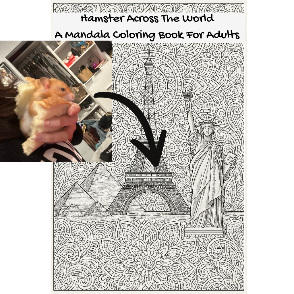 Hamster Across The World: A Mandala Coloring Book For Adults