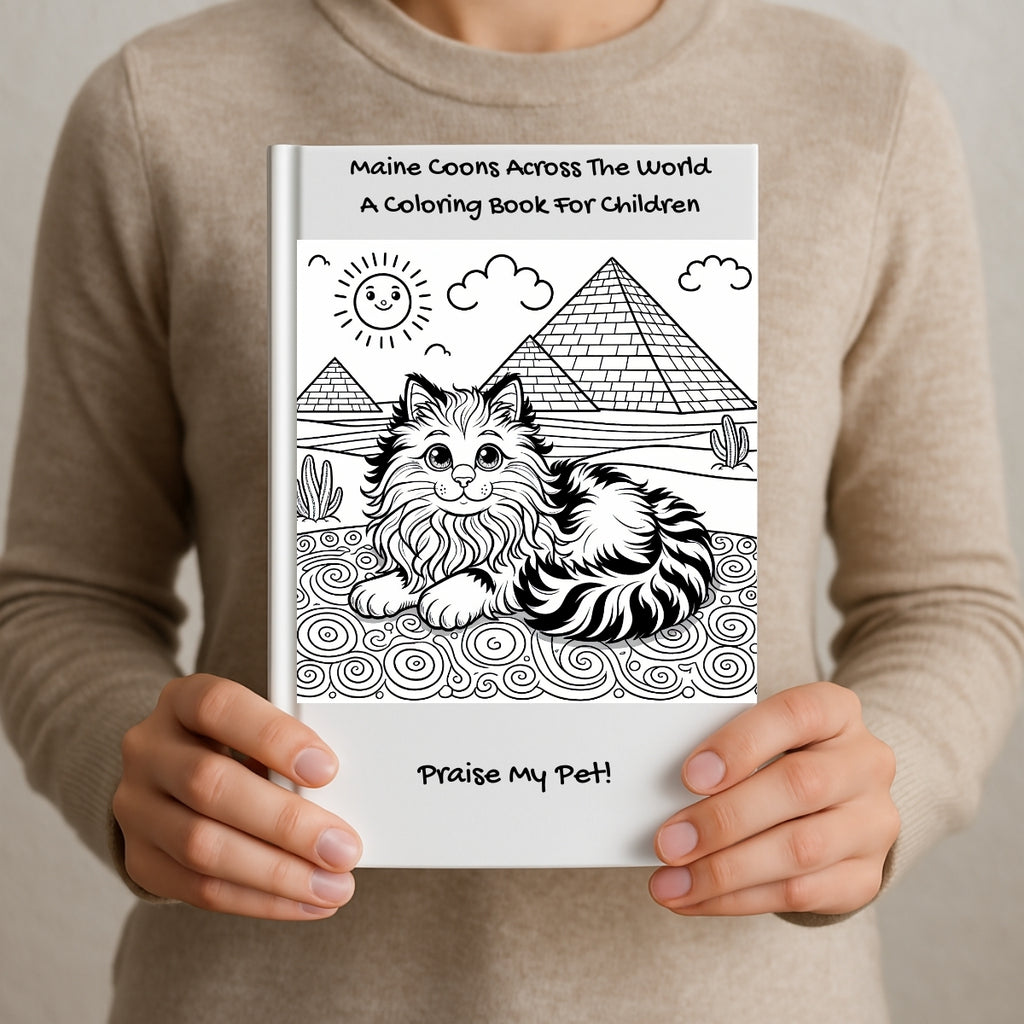 Maine Coons Across The World: A Coloring Book For Children