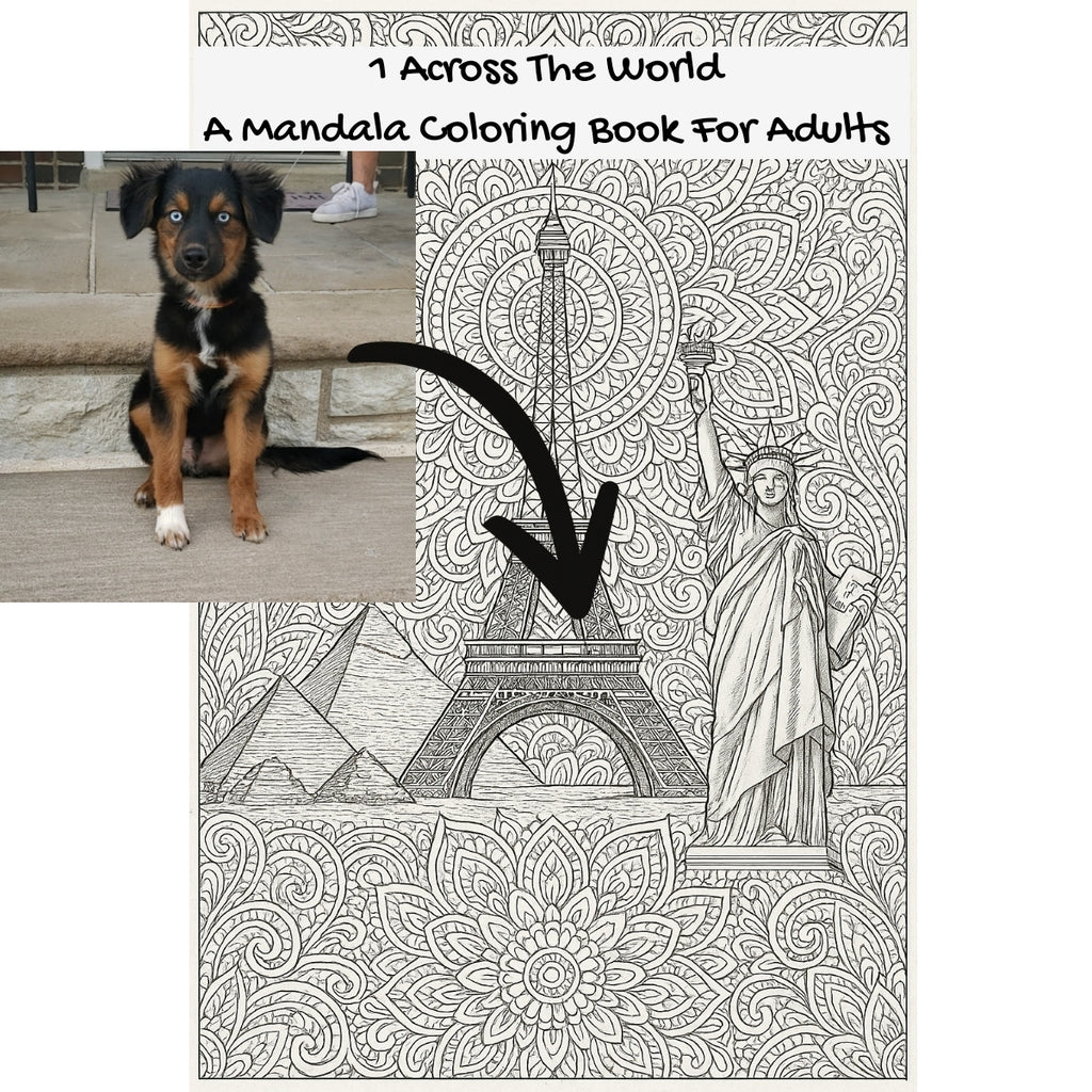 1 Across The World: A Mandala Coloring Book For Adults