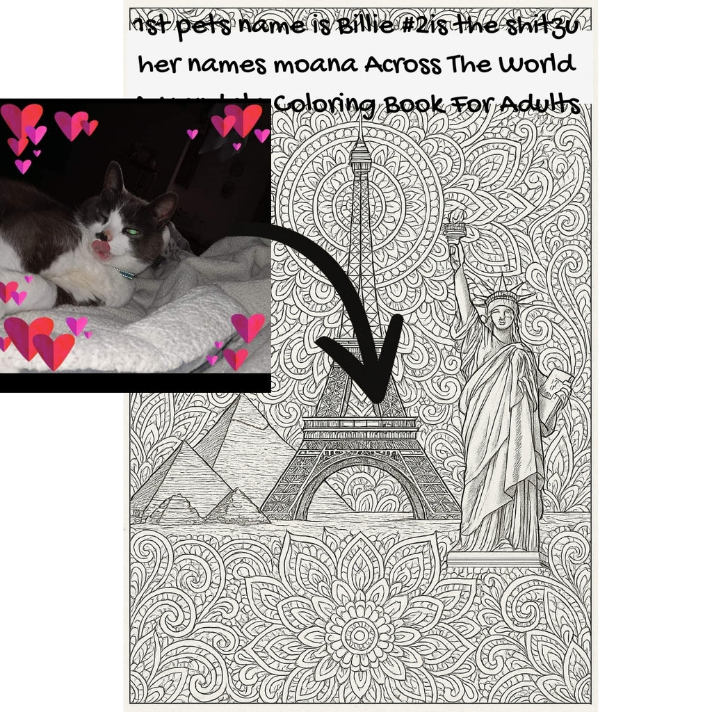 1st pets name is Billie #2is the shitzu her names moana Across The World: A Mandala Coloring Book For Adults