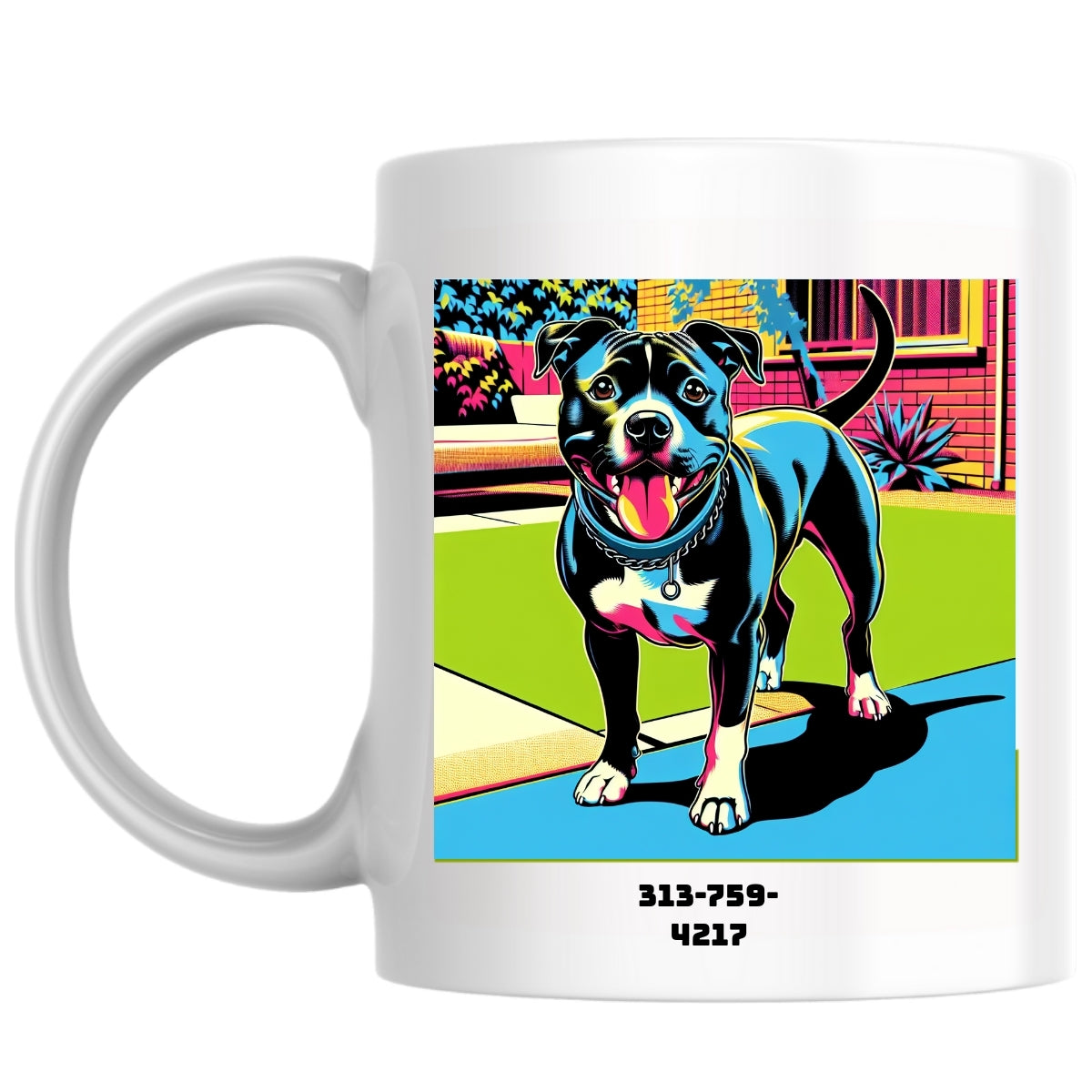 313-759-4217 the Magnificent: Pop Art Coffee Mug