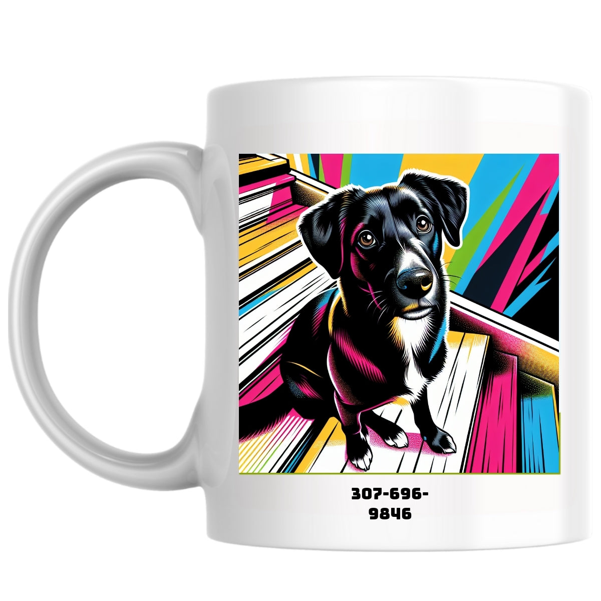 307-696-9846 the Magnificent: Pop Art Coffee Mug