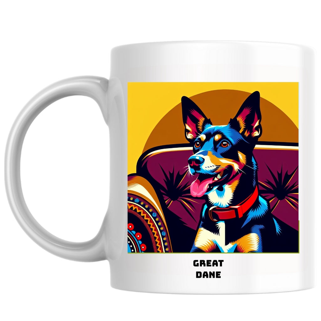 Great Dane the Magnificent: Pop Art Coffee Mug