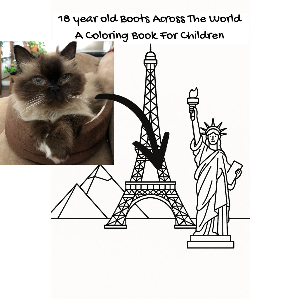 18 year old Boots Across The World: A Coloring Book For Children