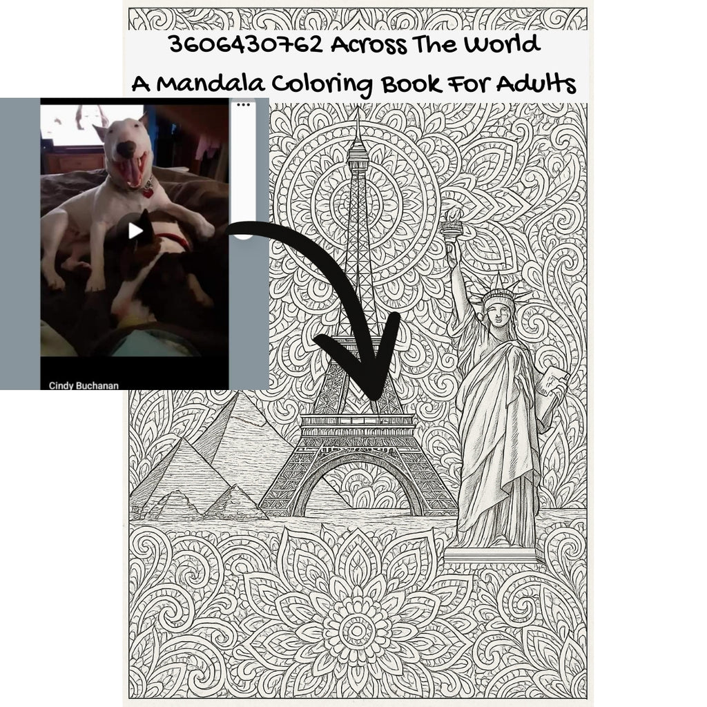 3606430762 Across The World: A Mandala Coloring Book For Adults
