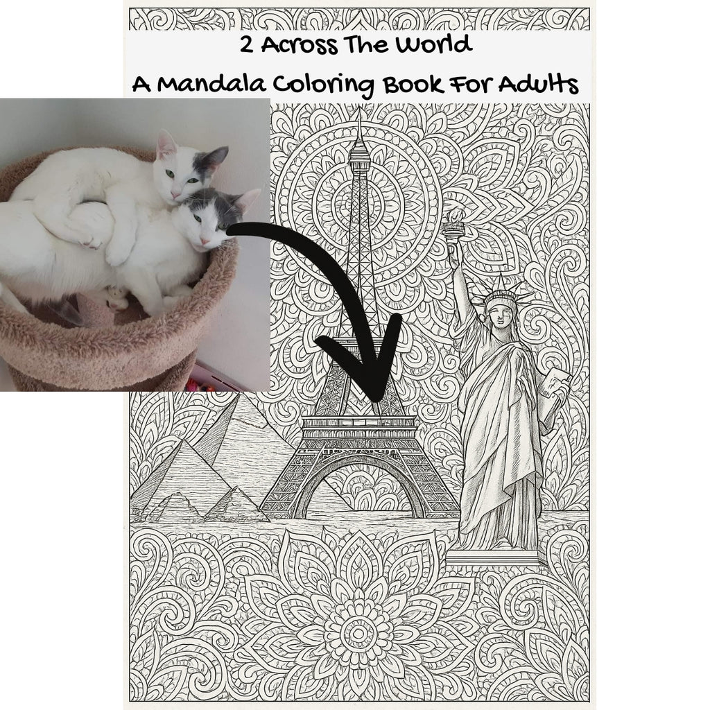 2 Across The World: A Mandala Coloring Book For Adults