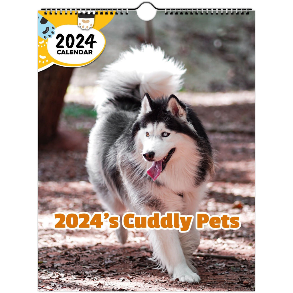 2024's Cuddly Pets: 2024 Wall Calendar (Published)