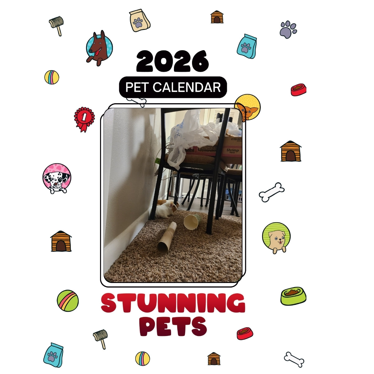 Da Guinea Piggiez Headlines Stunning Pets: A 2026 Pet Calendar