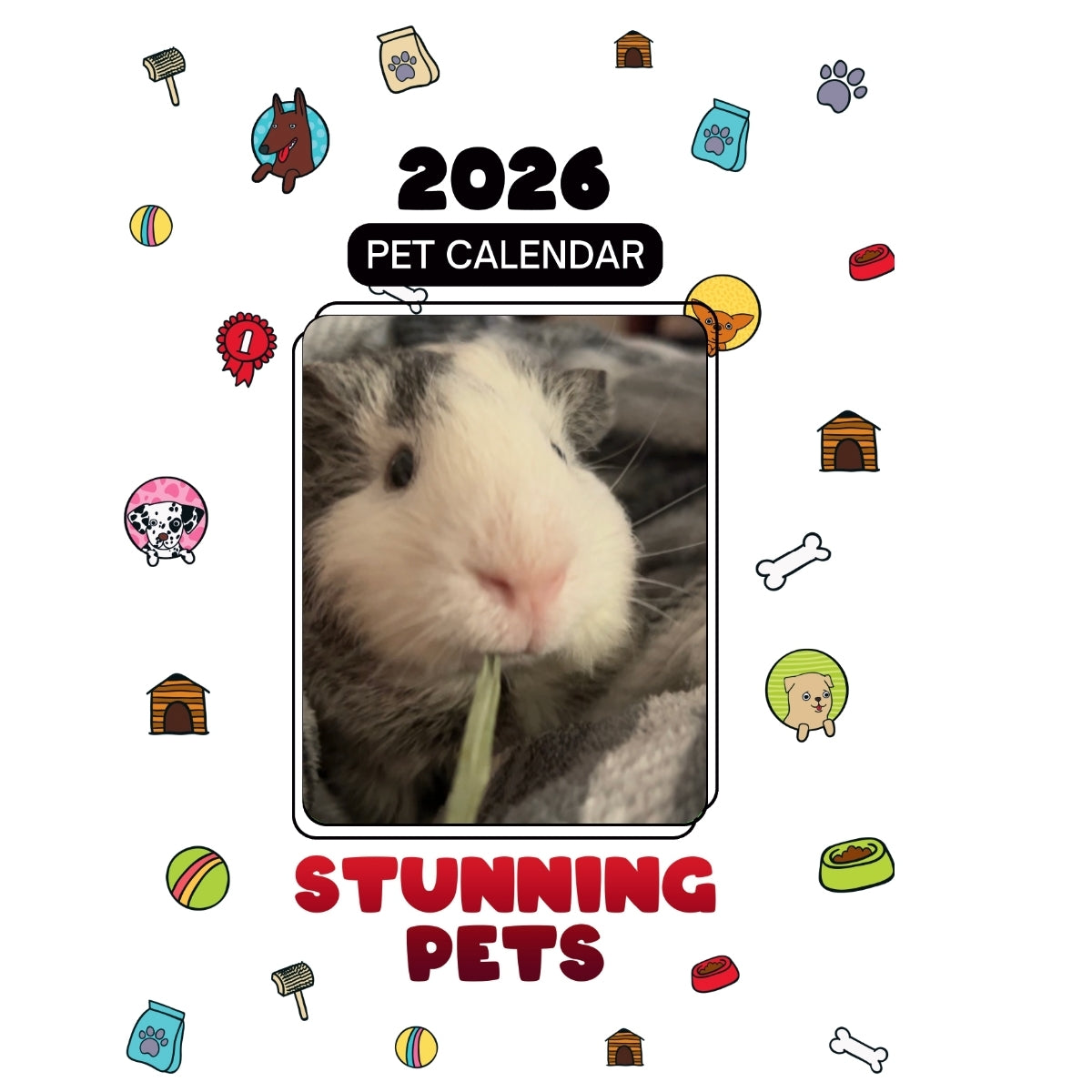 Guinea Pig Headlines Stunning Pets: A 2026 Pet Calendar