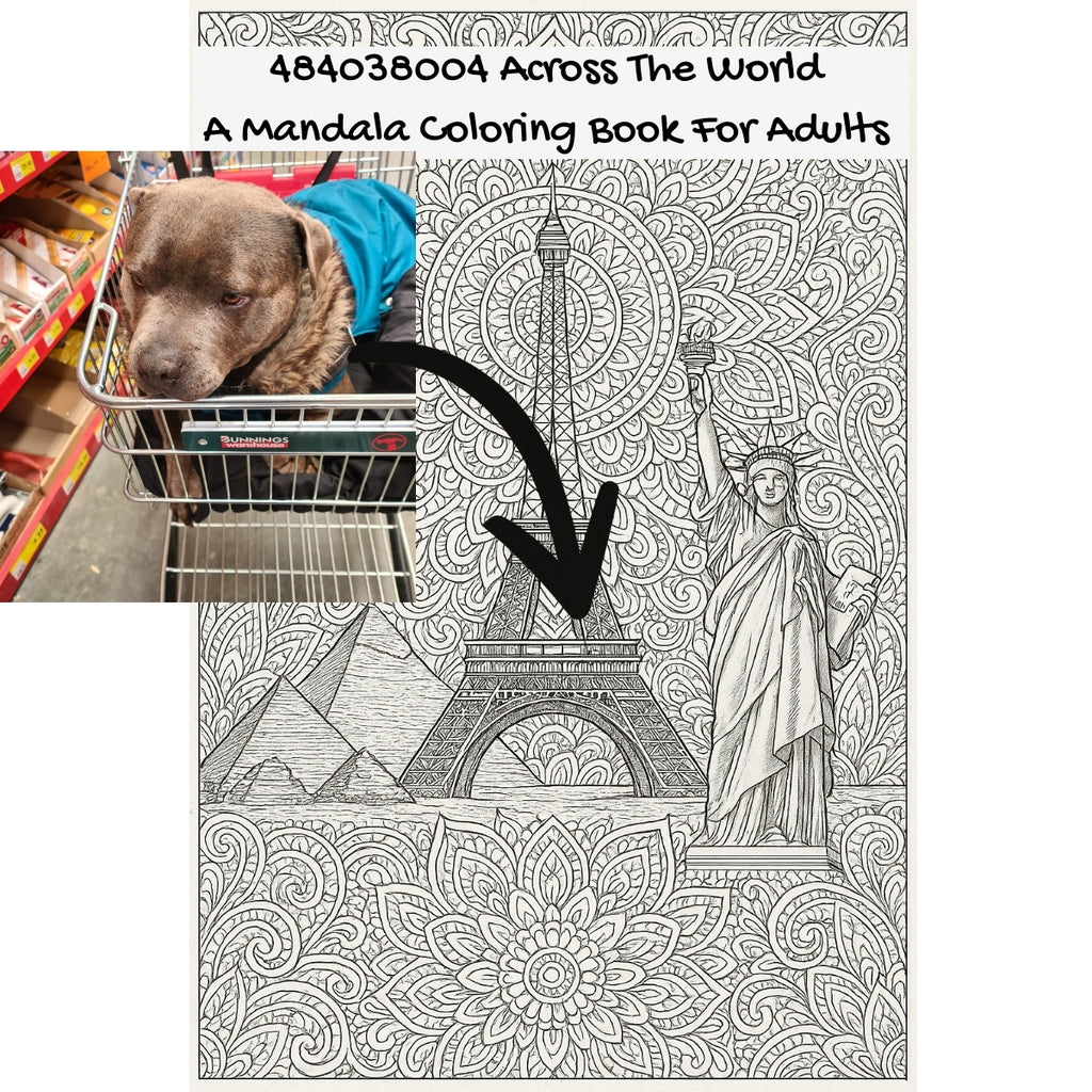 484038004 Across The World: A Mandala Coloring Book For Adults