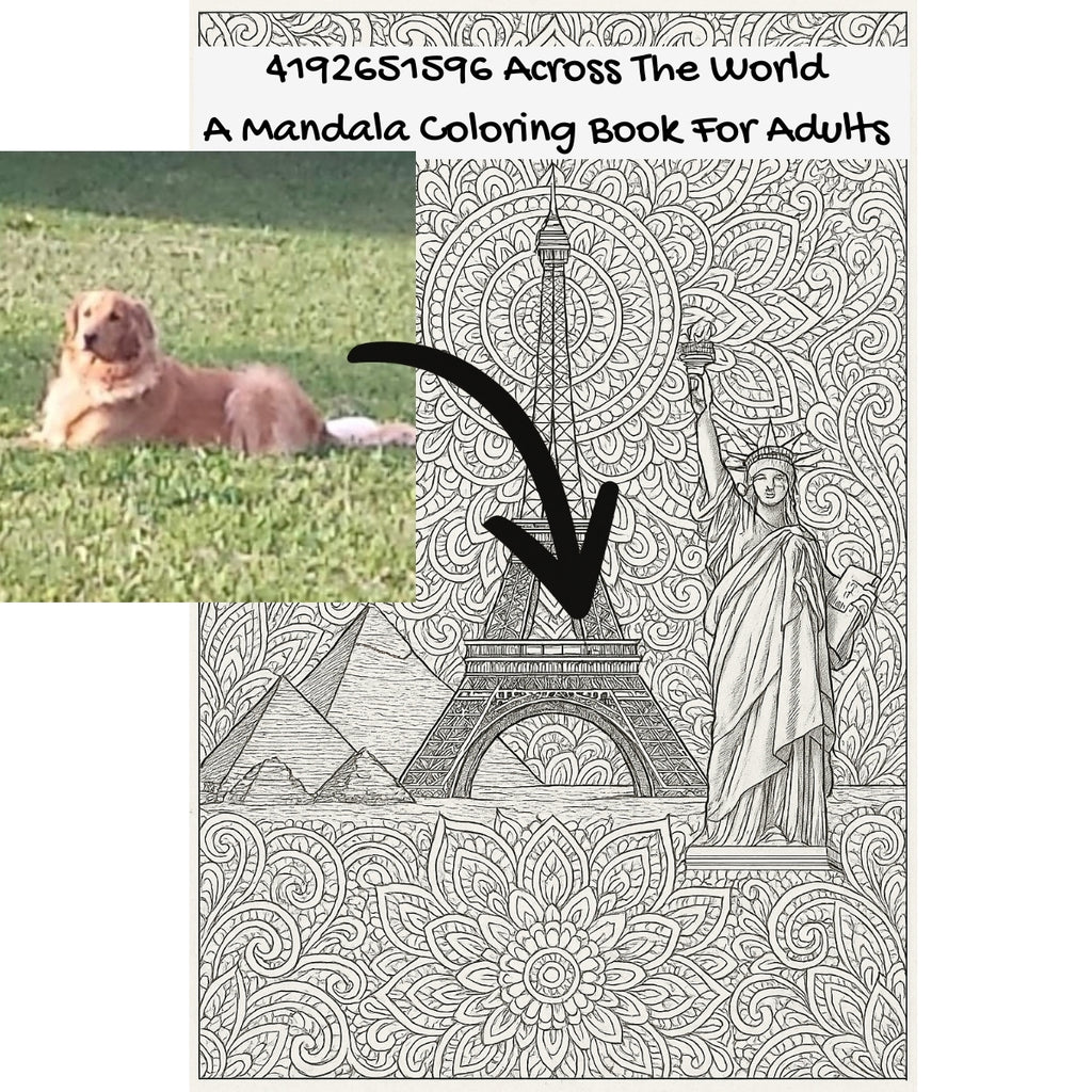 4192651596 Across The World: A Mandala Coloring Book For Adults