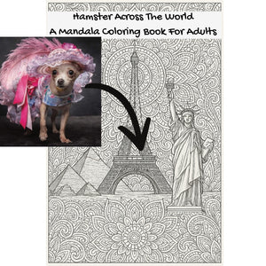 Hamster Across The World: A Mandala Coloring Book For Adults