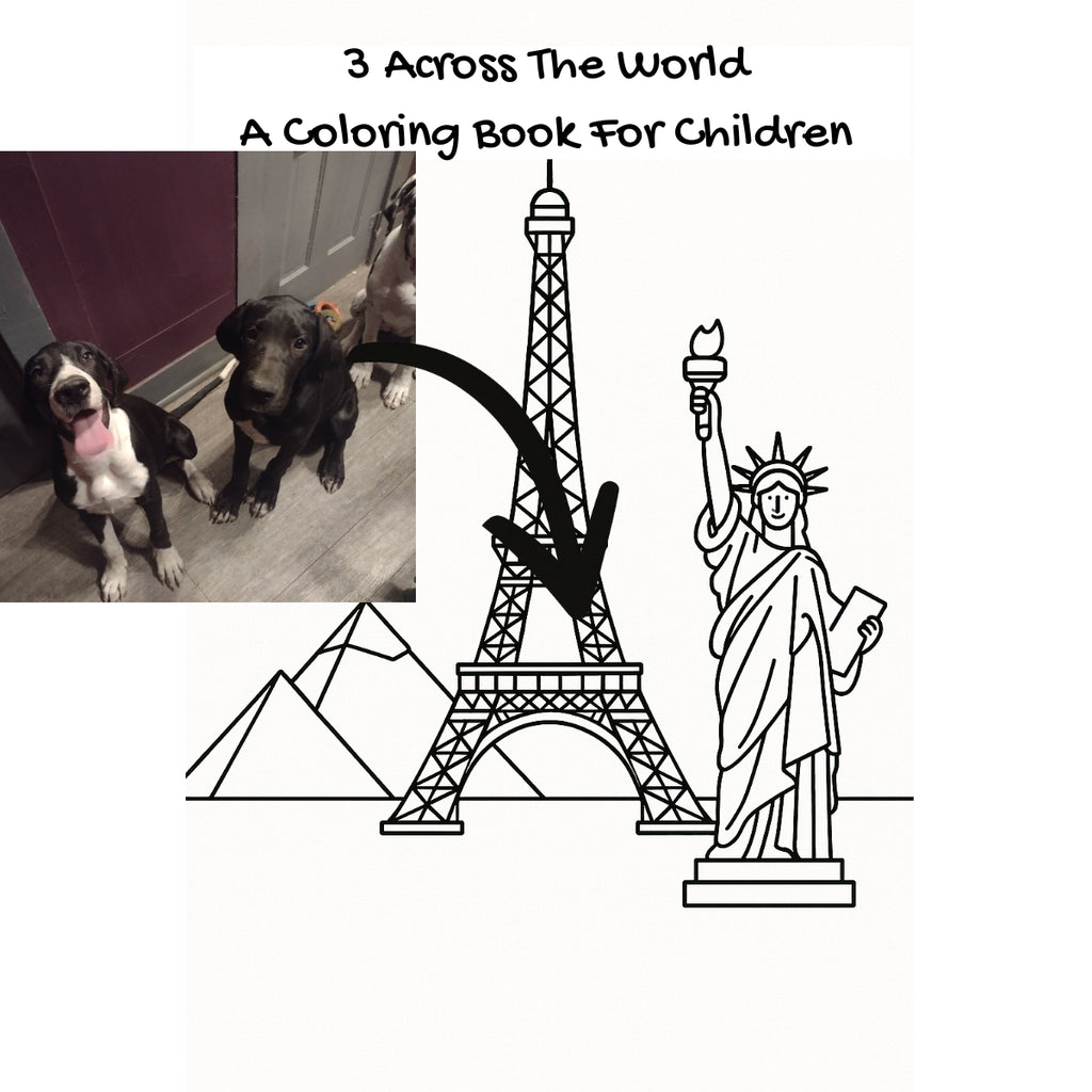 3 Across The World: A Coloring Book For Children