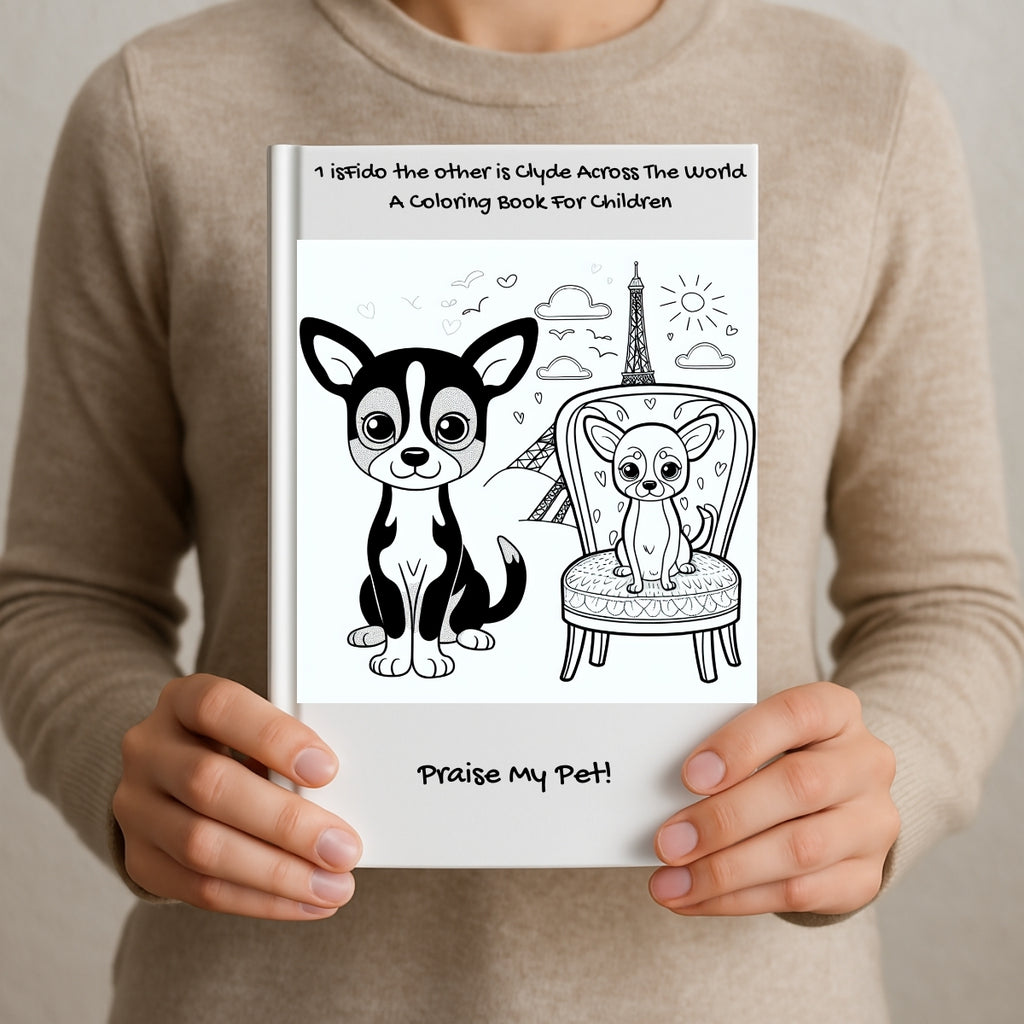 1 isFido the other is Clyde Across The World: A Coloring Book For Children