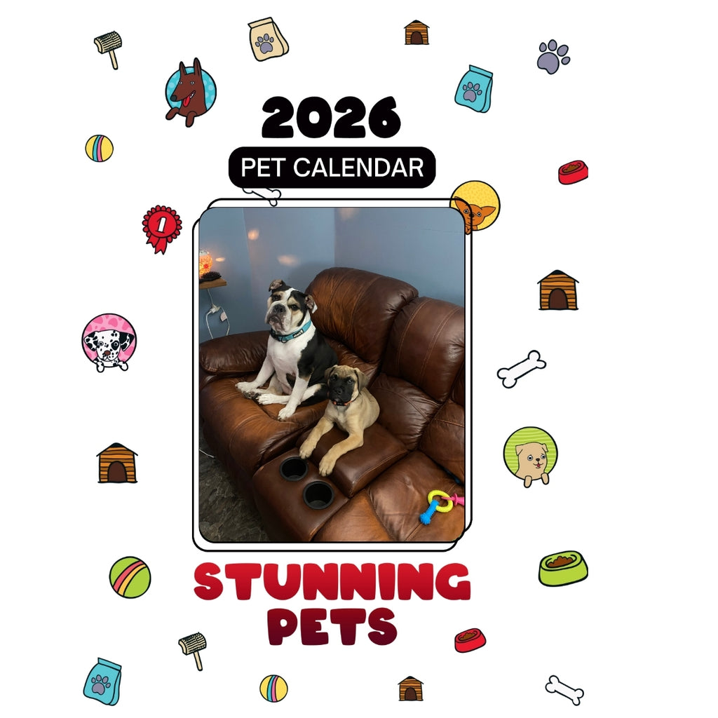 Bulldog and Mastiff Headlines Stunning Pets: A 2026 Pet Calendar