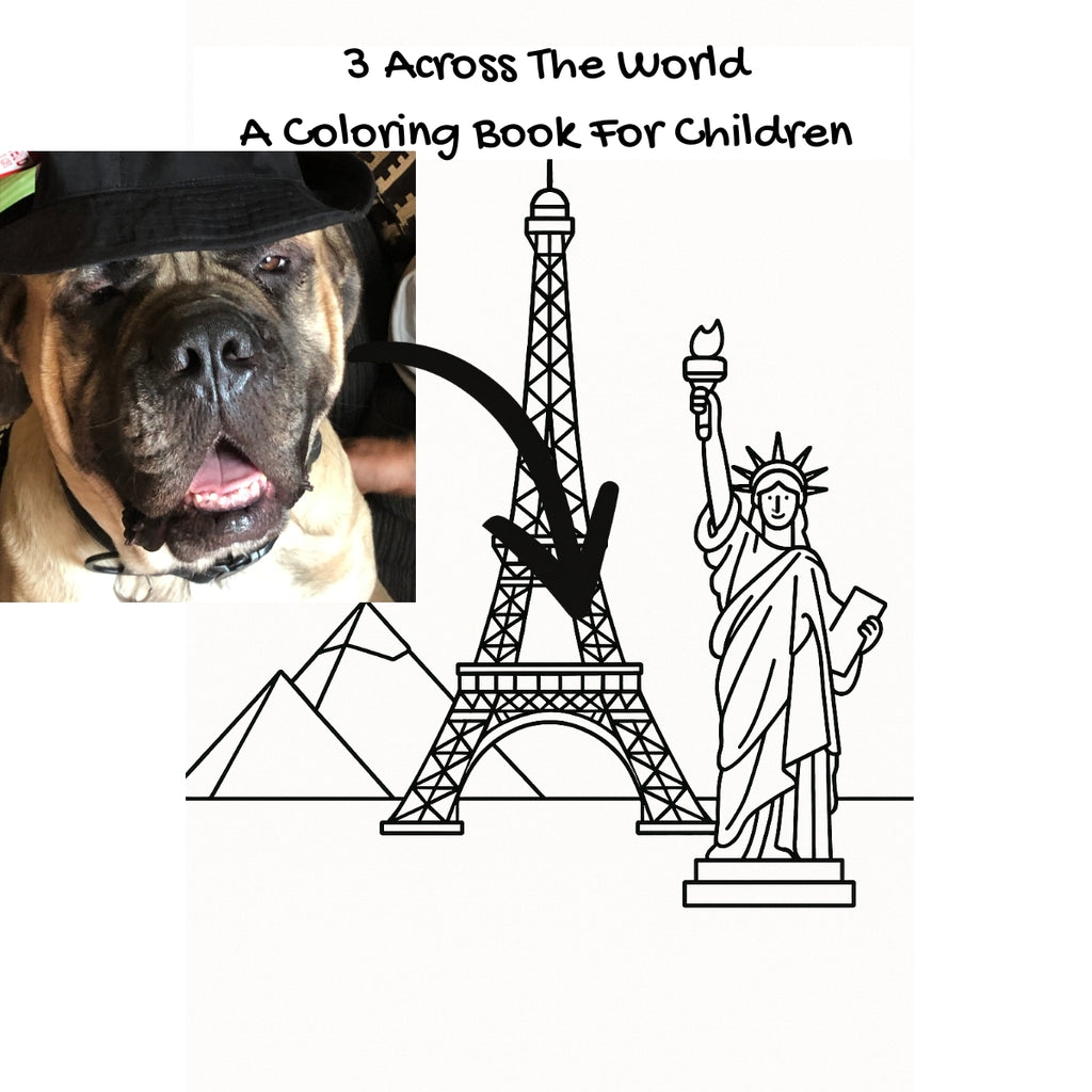 3 Across The World: A Coloring Book For Children