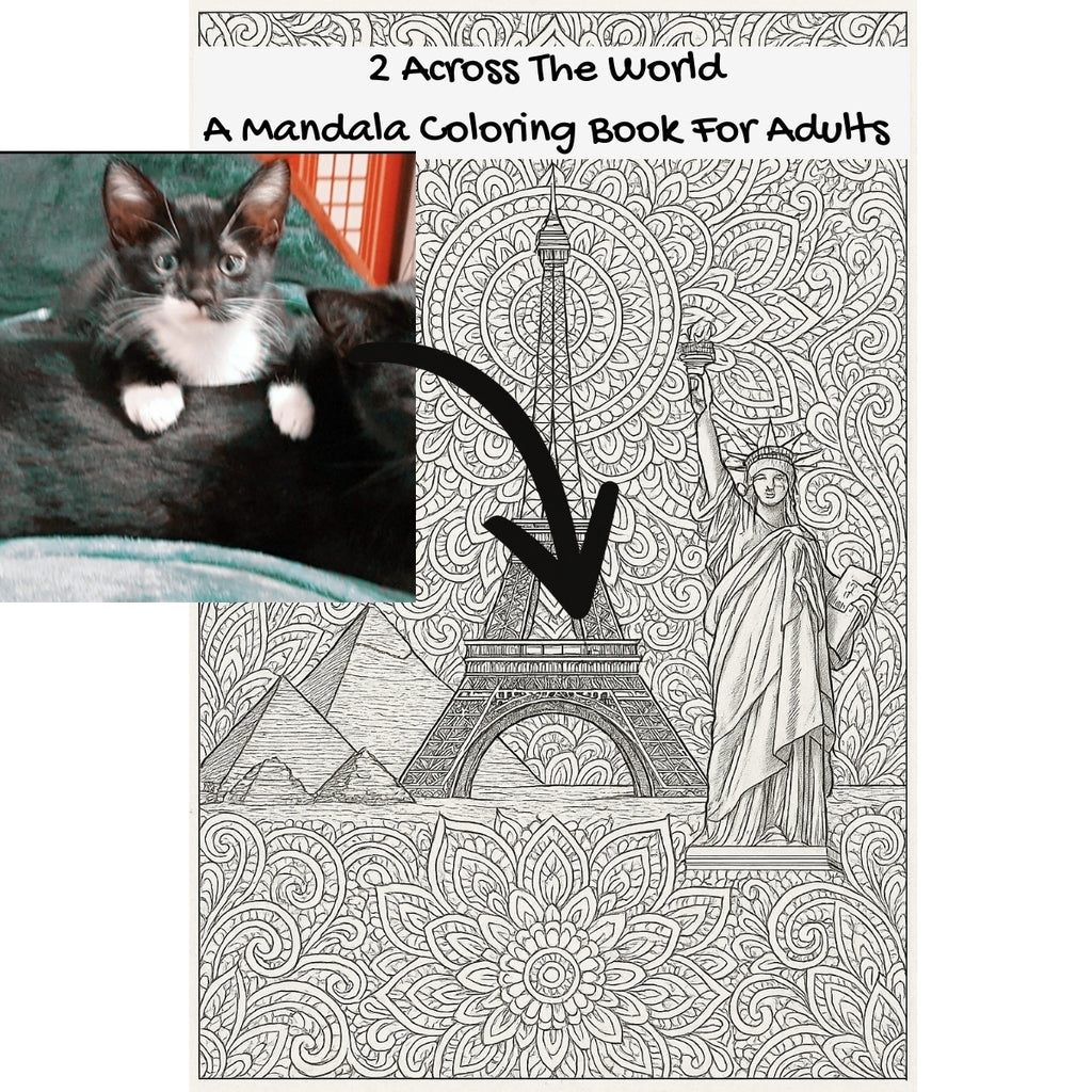 2 Across The World: A Mandala Coloring Book For Adults