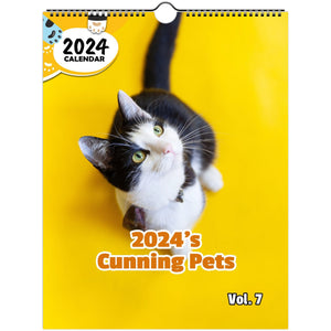 2024's Cunning Pets Volume Seven: 2024 Wall Calendar (Published)