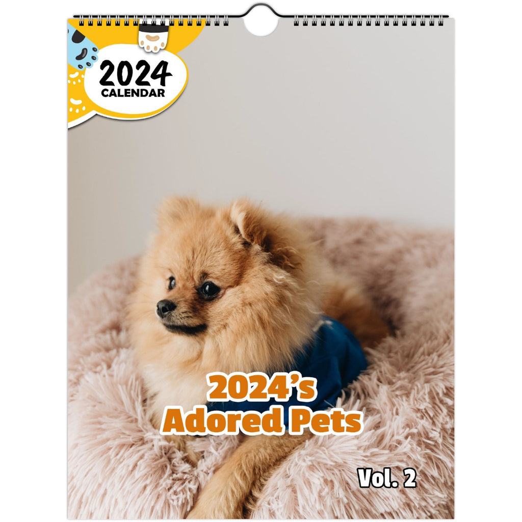 2024's Adored Pets Volume Two: 2024 Wall Calendar (Published)