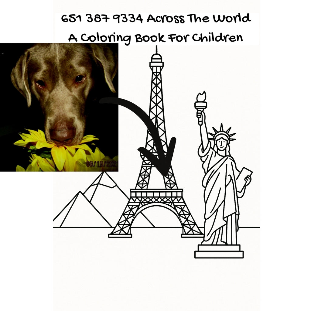 651 387 9334 Across The World: A Coloring Book For Children