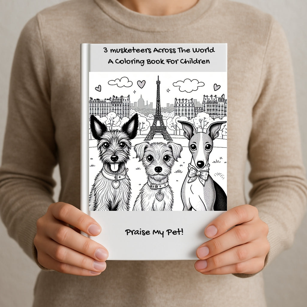 3 musketeers Across The World: A Coloring Book For Children