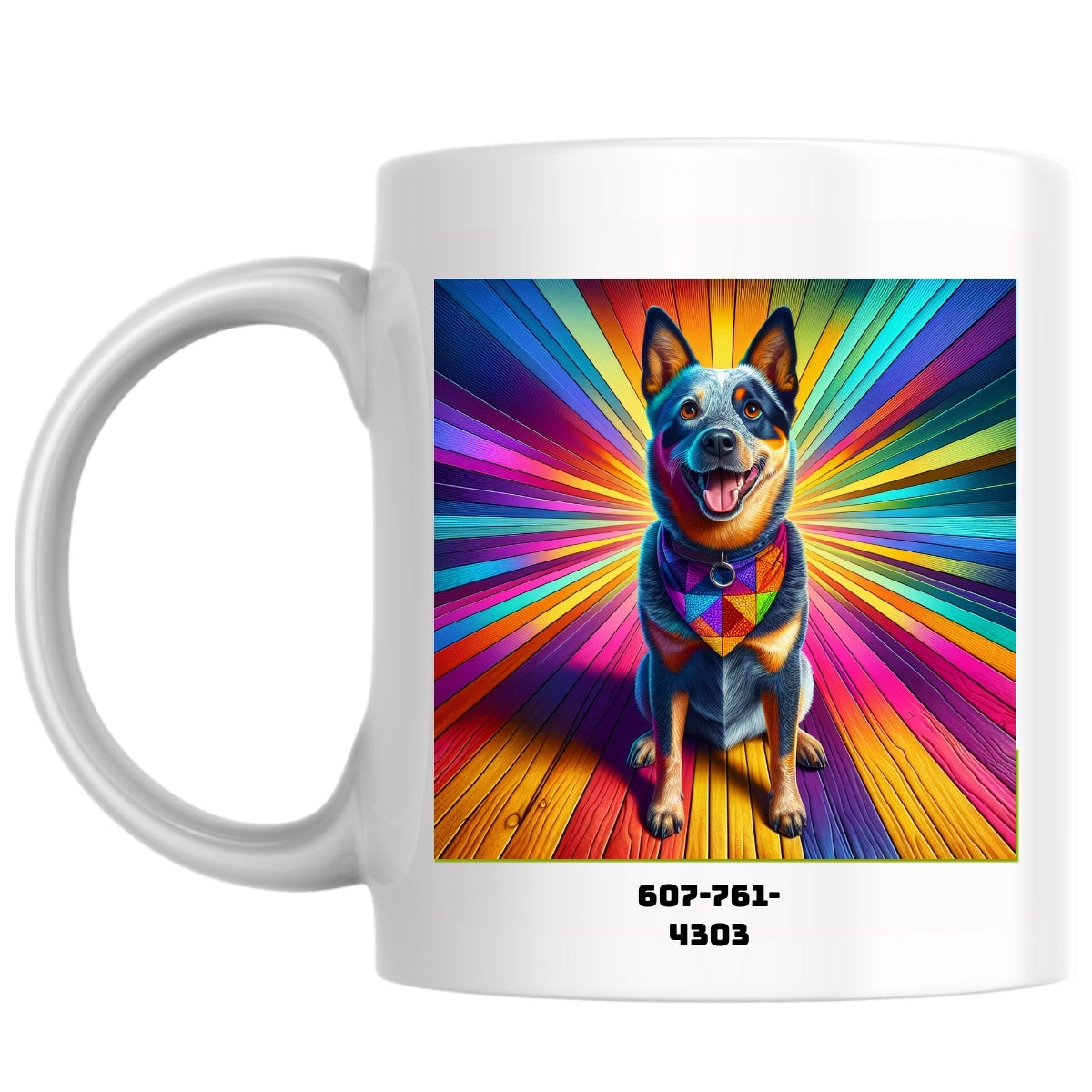 607-761-4303 the Magnificent: Pop Art Coffee Mug
