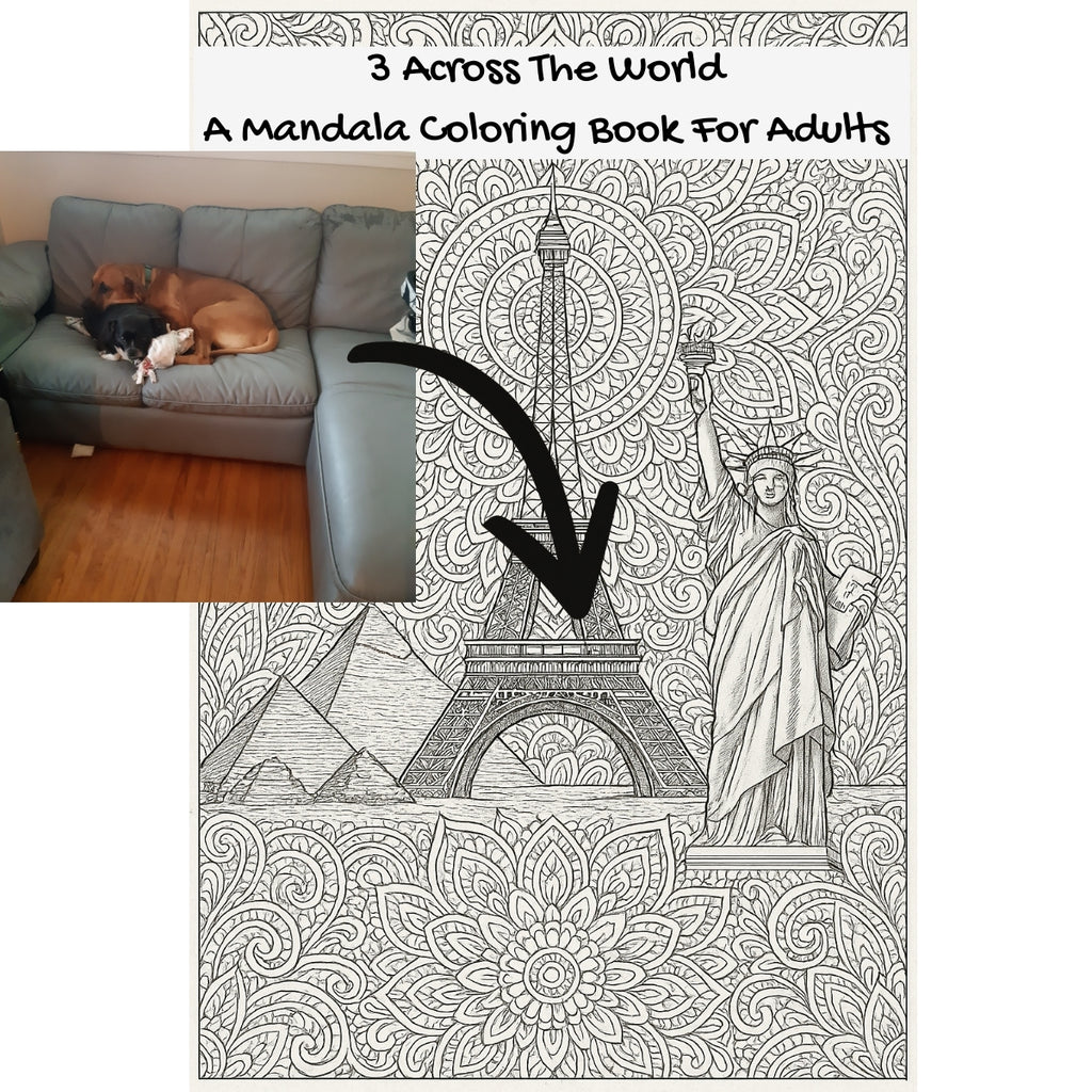 3 Across The World: A Mandala Coloring Book For Adults