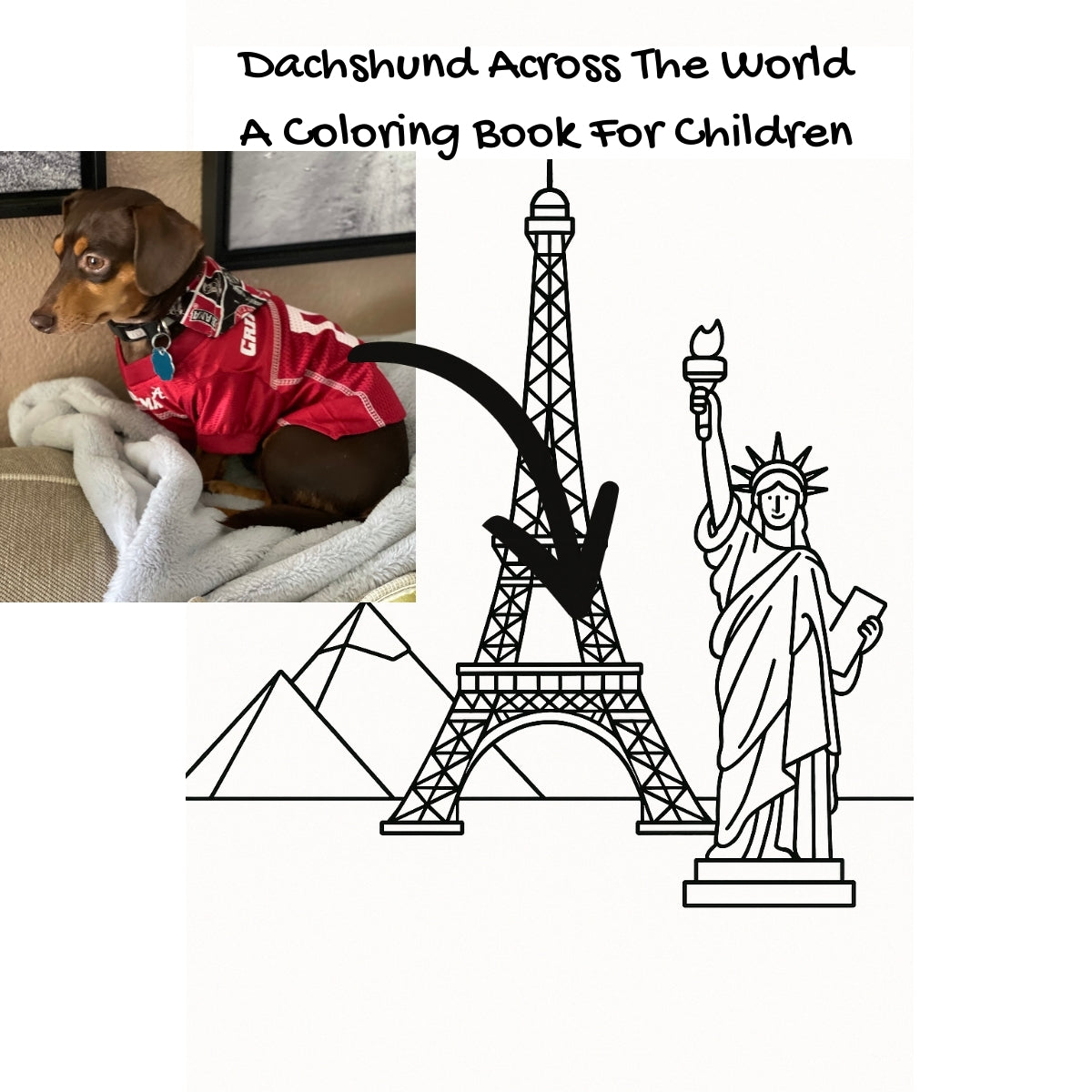 Dachshund Across The World: A Coloring Book For Children