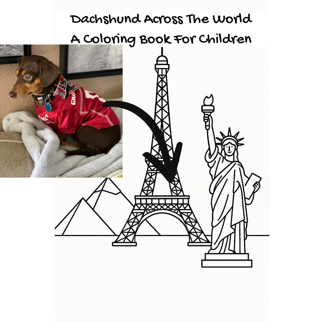 Dachshund Across The World: A Coloring Book For Children