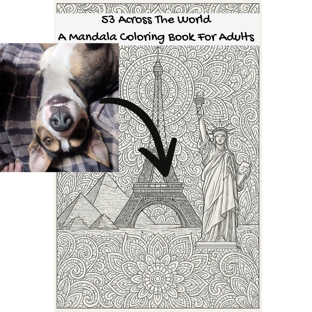 53 Across The World: A Mandala Coloring Book For Adults