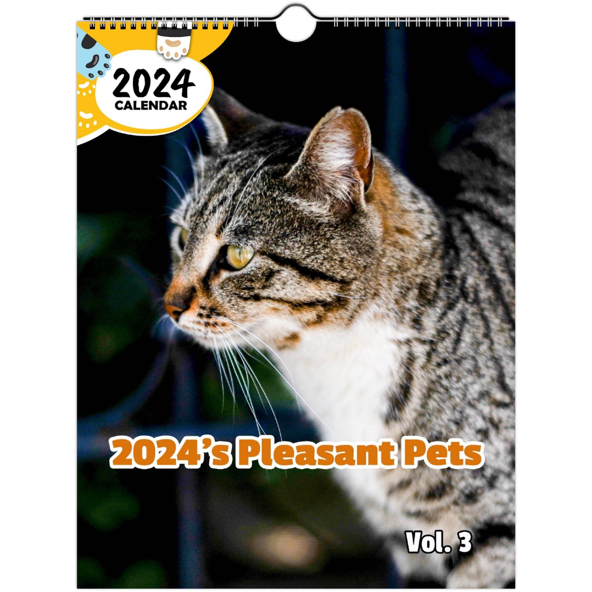 2024's Pleasant Pets Volume Three: 2024 Wall Calendar (Published)